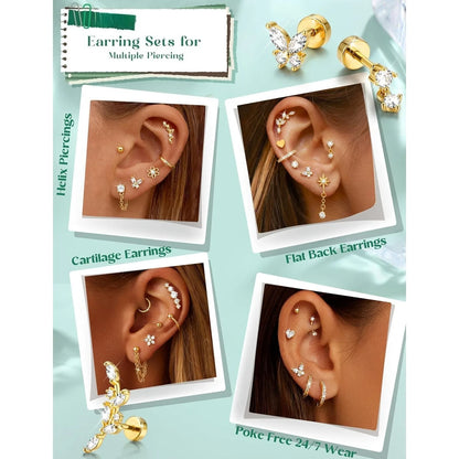 Percing Étoile Dorée