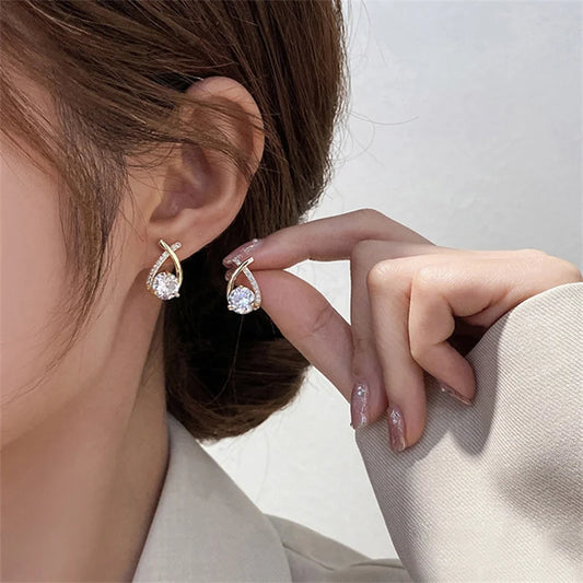 Boucle d'oreille Éclat Cristal