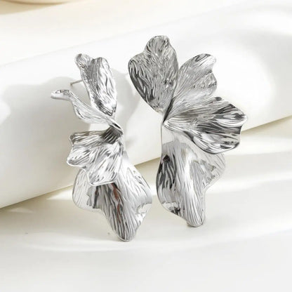Boucles d’Oreilles Feuille d’Or