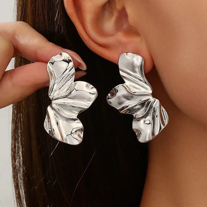 Boucles d’Oreilles Feuille d’Or