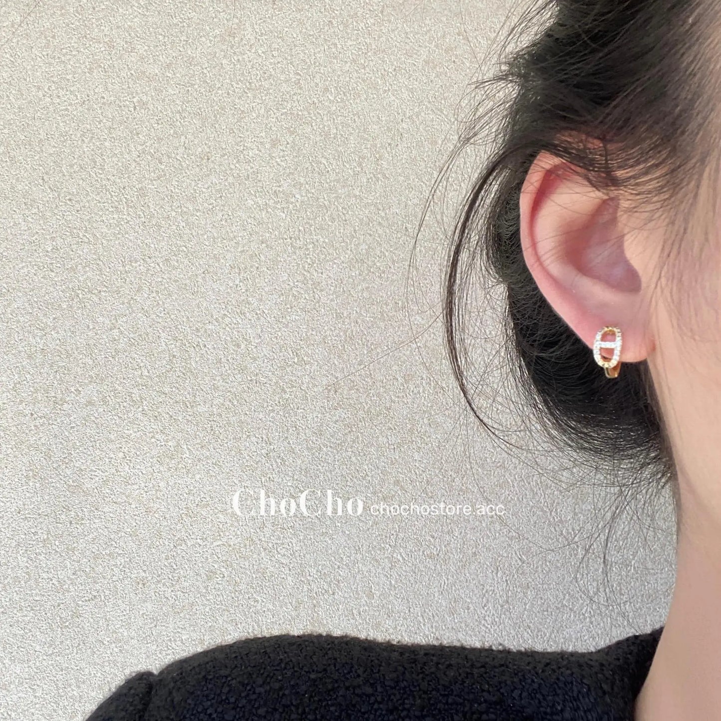 Boucle d'oreille Lunea