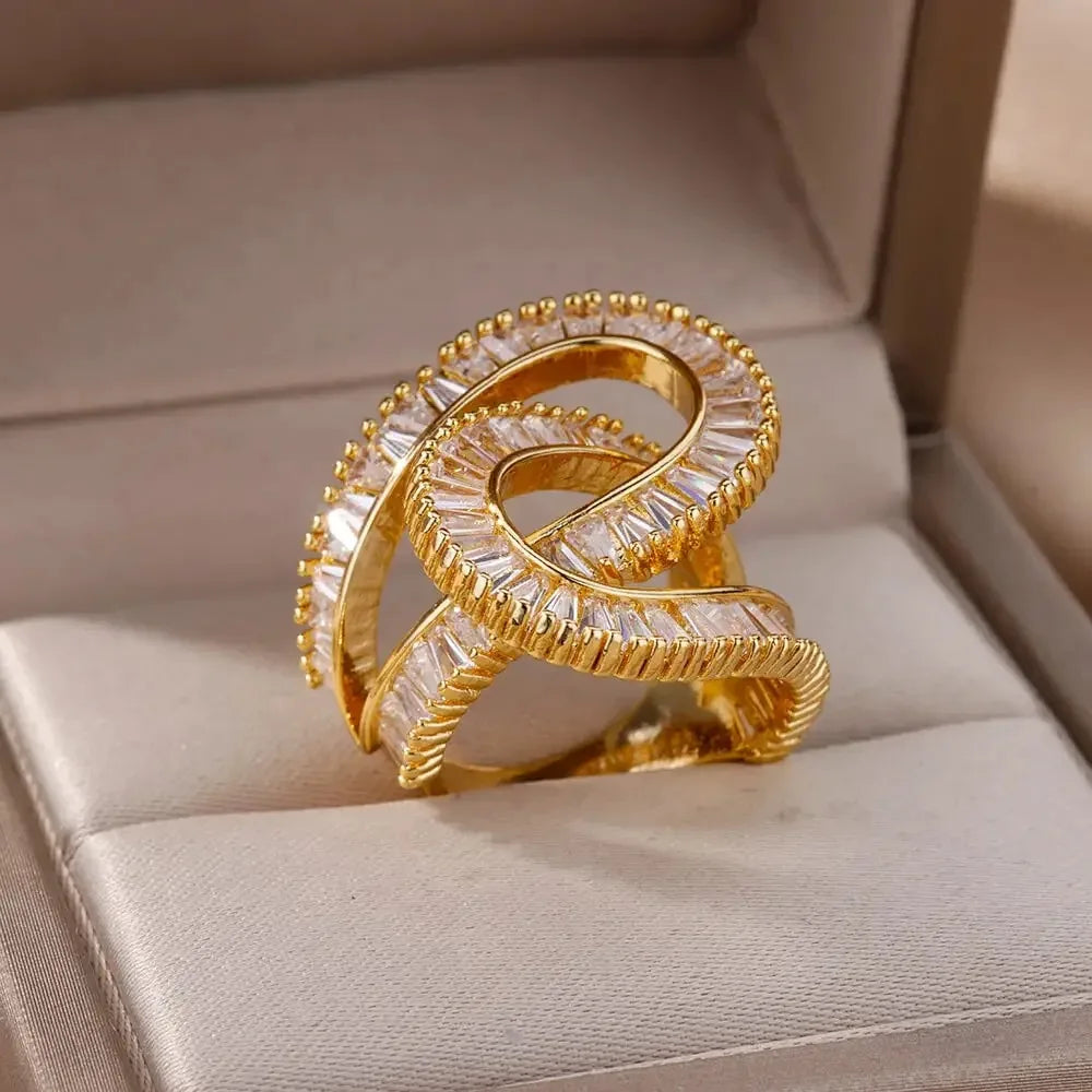 Bague Duo Strass