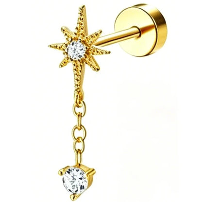 Percing Étoile Dorée